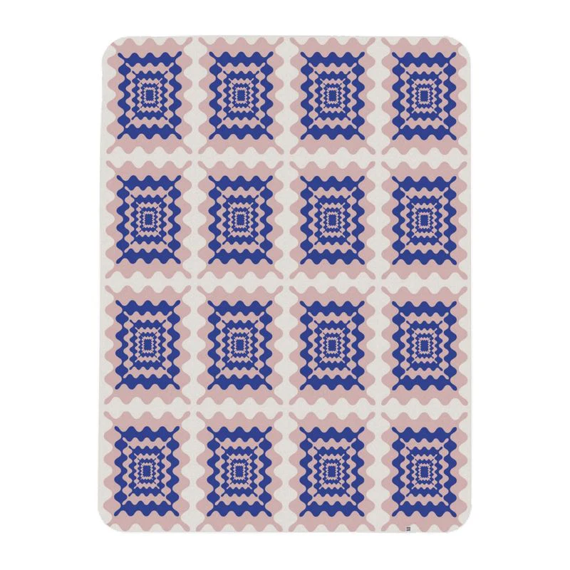 Wavy Pink & Blue Throw - Image 9