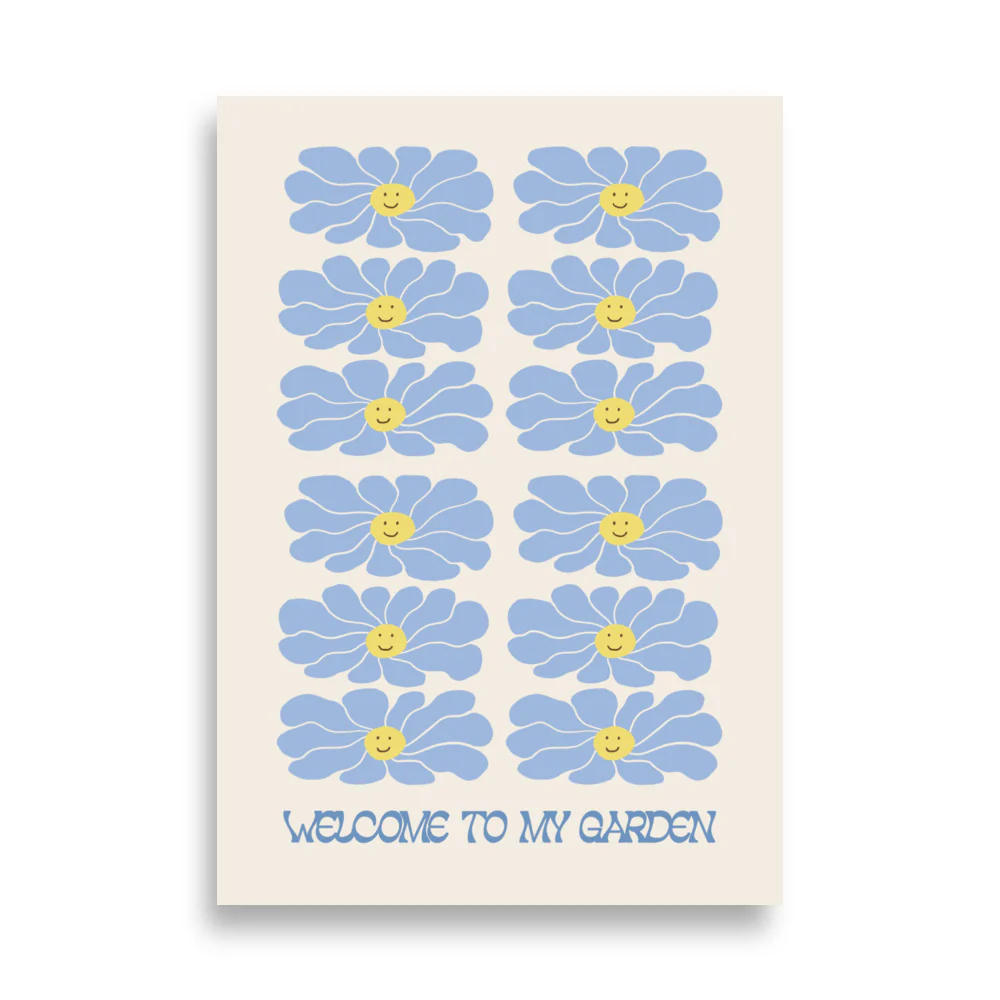 Welcome to my Garden - Blue Daisy