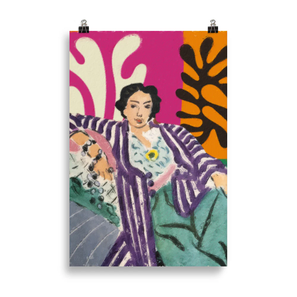 Matisse - Woman in a purple coat - Image 6