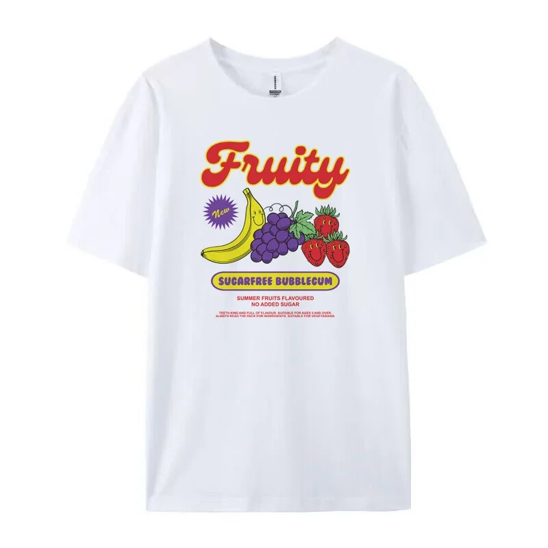 Y2K Style Fruity Print T-Shirt - Image 3
