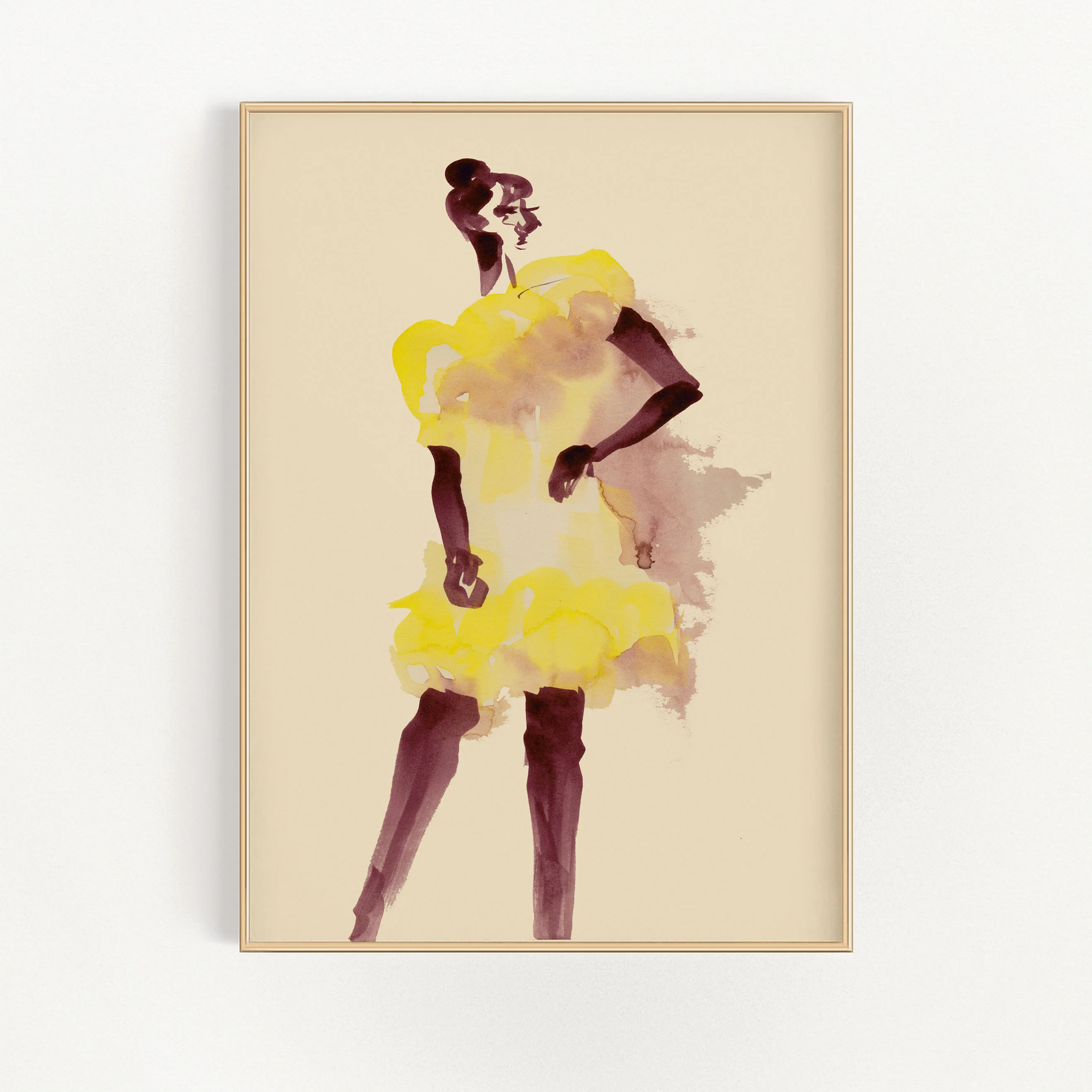 Yellow Dress Wall Art