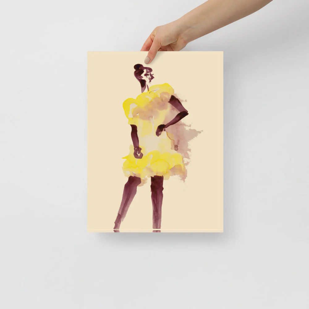 Yellow Dress Wall Art - Image 2